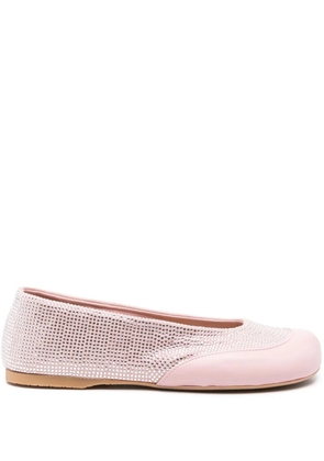 JW Anderson crystal-embellished ballet flats - Pink