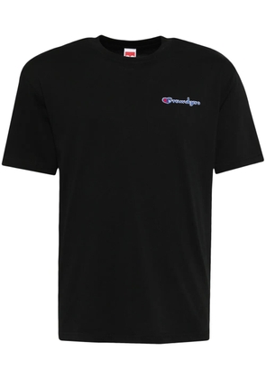 Ground Zero logo print cotton t-shirt - Black