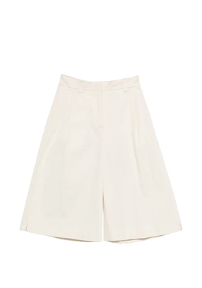 THELATEST Dakota pleated-front tailored shorts - Neutrals