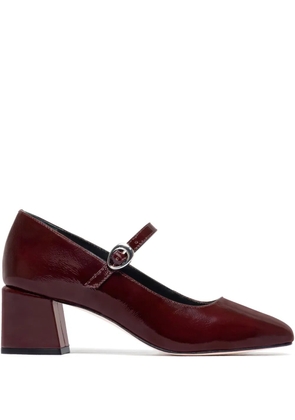 Bernardo 50mm block-heel heeled pumps - Red