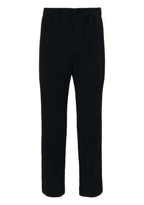 Homme Plissé Issey Miyake Basic tapered plissé trousers - Blue