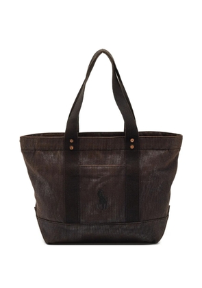 Polo Ralph Lauren Vintage Big Pony metallic tote bag - Brown