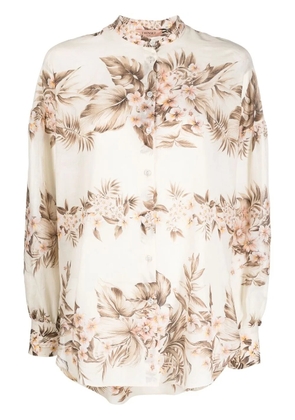 TWINSET floral print shirt - Neutrals