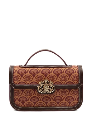 Isla Sirena canvas shoulder bag - Brown