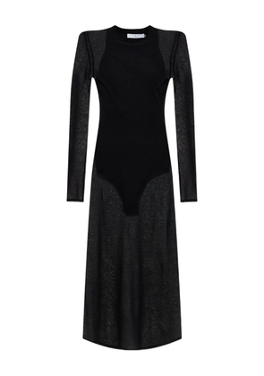 IRO Emala sheer-paneled dress - Black