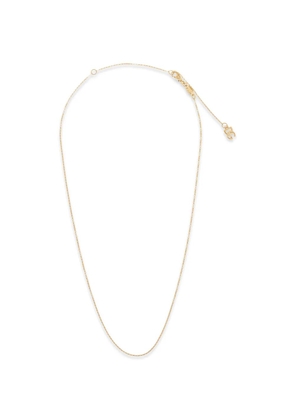 Dolce & Gabbana logo charm chain necklace - Gold