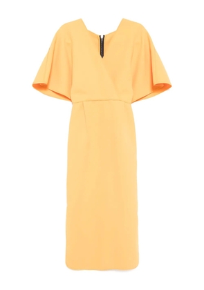 Maticevski v-neck short sleeves dress - Yellow