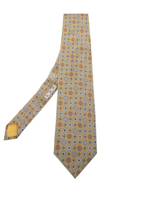 Dunhill patterned silk tie - Yellow