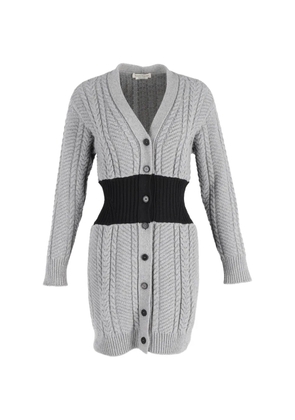 Alexander McQueen Pre-Owned cable-knit cardigan - Grey