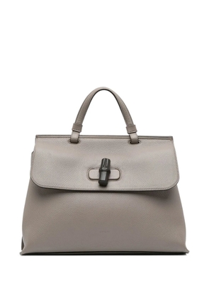 Gucci Pre-Owned 2000-2015 Medium Leather Bamboo Daily satchel - Brown