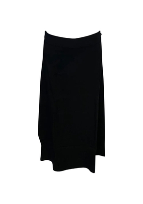 Helmut Lang Pre-Owned waist-detail straight skirt - Black