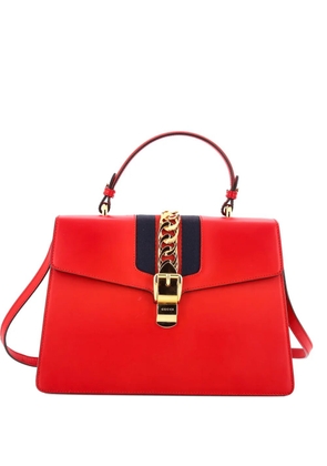 Gucci Pre-Owned Sylvie Top Handle Bag Leather Medium satchel - Red