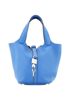 Hermès Pre-Owned Picotin Lock Bag Clemence PM bucket bag - Blue