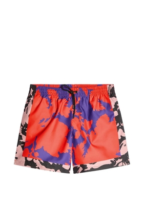 DRIES VAN NOTEN printed swim shorts - Red