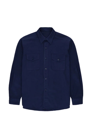 Fortela button-fastening cotton shirt - Blue