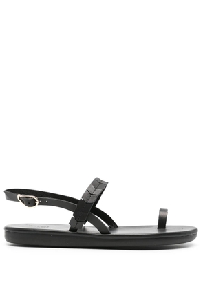 Ancient Greek Sandals Kamara leather sandals - Black