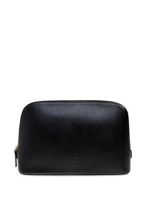 By Malene Birger Aya leather makeup bag - Black
