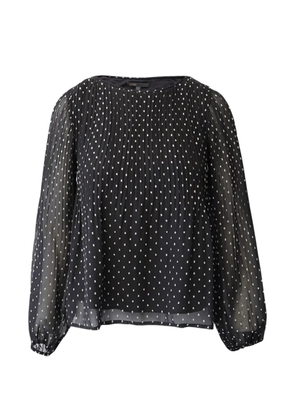 Maje polka dot long sleeve blouse - Black