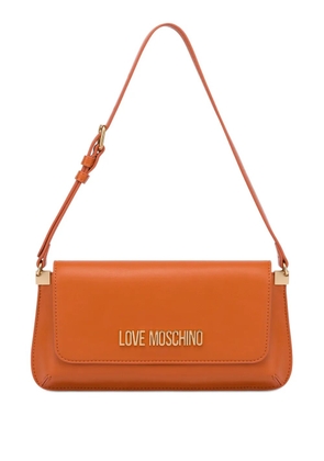 Love Moschino logo-lettering shoulder bag - Orange