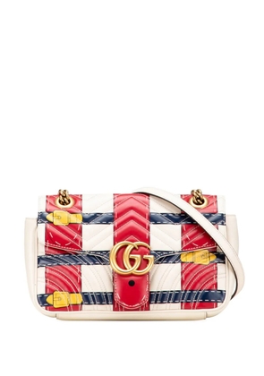 Gucci Pre-Owned 2016-2025 Medium GG Marmont Matelasse Leather Trompe L oeil shoulder bag - White