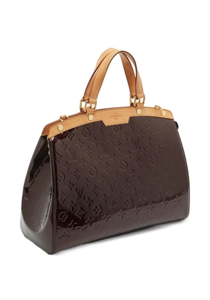 Louis Vuitton Pre-Owned GM Brea amarante monogram patent leather tote bag - Brown