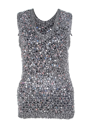 Zac Posen pre-owned sequin-embellished sleeveless top - Grey