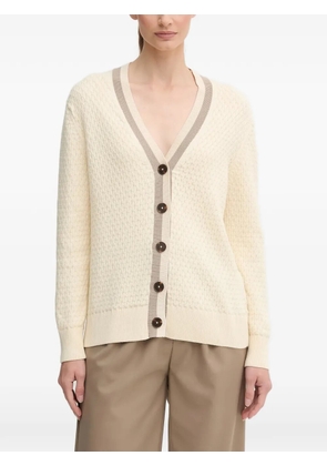 Gant button V-neck cardigan - Neutrals