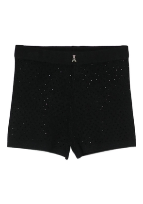 Patrizia Pepe rhinestone-embellished shorts - Black
