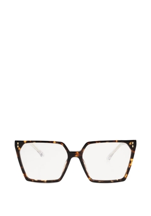 Isabel Marant Eyewear geometric-frame glasses - Brown