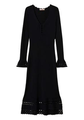 TWINSET scallop-trim midi dress - Black