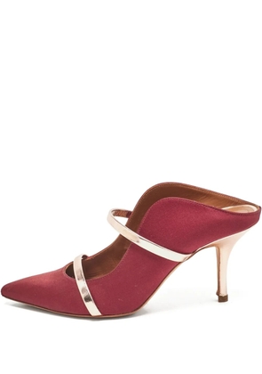 Malone Souliers pre-owned 105mm Maureen pointed-toe mules - Red