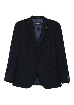 Karl Lagerfeld pinstripe two-button blazer - Blue