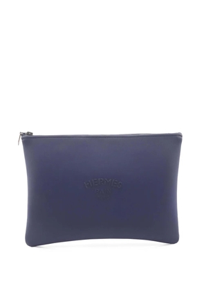 Hermès Pre-Owned 2010-2025 Large Neoprene Neobain Case clutch bag - Blue