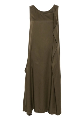 Yohji Yamamoto V-neck sleeveless maxi dress - Green