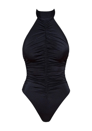 Noire Swimwear ruched halterneck swimsuit - Black