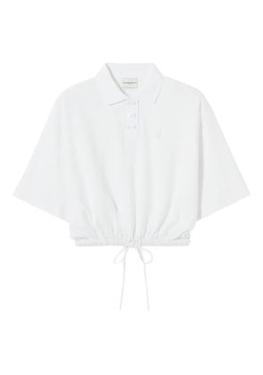 Claudie Pierlot drawstring-hem shirt - White