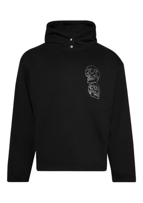 THUG CLUB crystal-embellished hoodie - Black