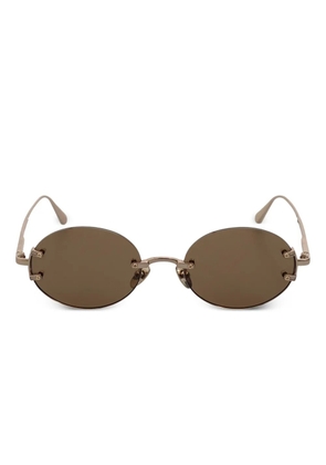 Linda Farrow round-frame sunglasses - Brown