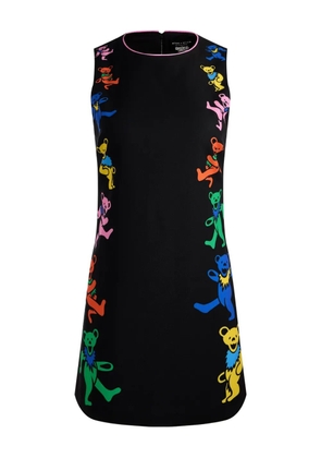 alice + olivia Clyde bear-printed mini dress - Black