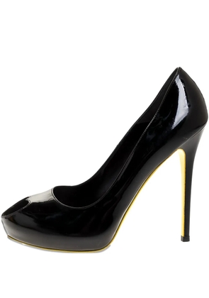 Alexander McQueen Pre-Owned 125mm patent-leather pumps - Black
