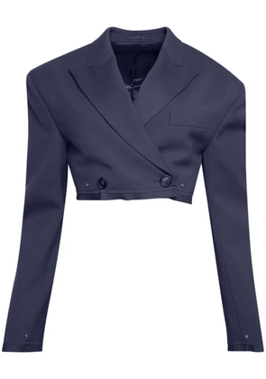 Dion Lee Crop Crop Jacket - Blue