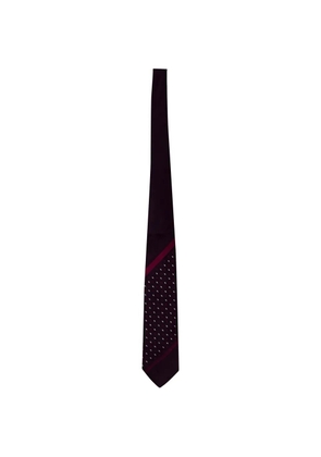 Versace Pre-Owned polka-dot silk tie - Purple