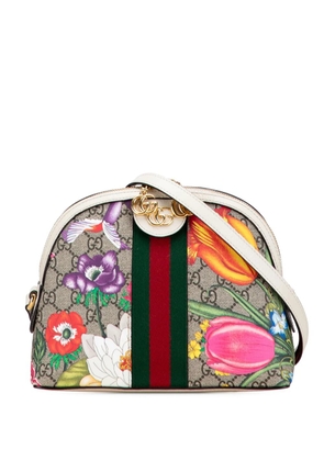 Gucci Pre-Owned 2016-2025 Small GG Supreme Flora Ophidia Dome crossbody bag - Brown