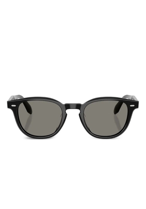 Oliver Peoples N.09 acetate round-frame sunglasses - Black