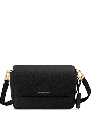 MAISON de SABRÉ Mini Leather Flap Bag - Black