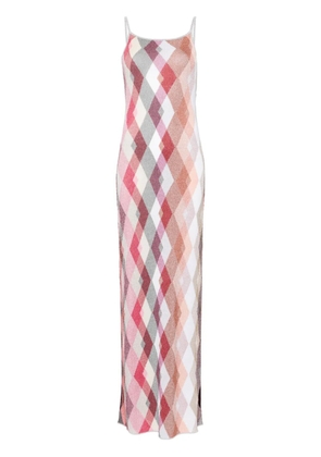 Missoni plaid woven maxi dress - Pink