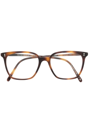Oliver Peoples tortoiseshell square-frame glasses - Brown