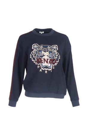Kenzo Pre-Owned tiger embroidered sweatshirt - Blue