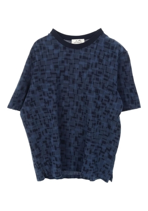 Hermès Pre-Owned 2010s pique crew neck T-shirt - Blue