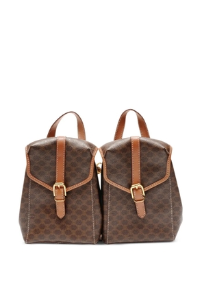 Celine Pre-Owned 1990s-2000s Macadam Twin backpack - Brown
